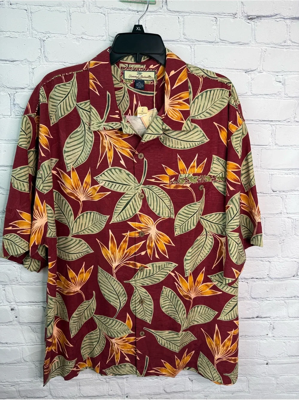Tommy Bahama Vintage Silk Hawaiian Shirt XL NWT